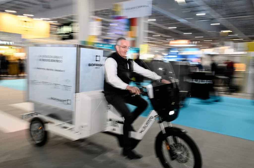 Vélo cargo frigorifique Kleuster x Sofrigam