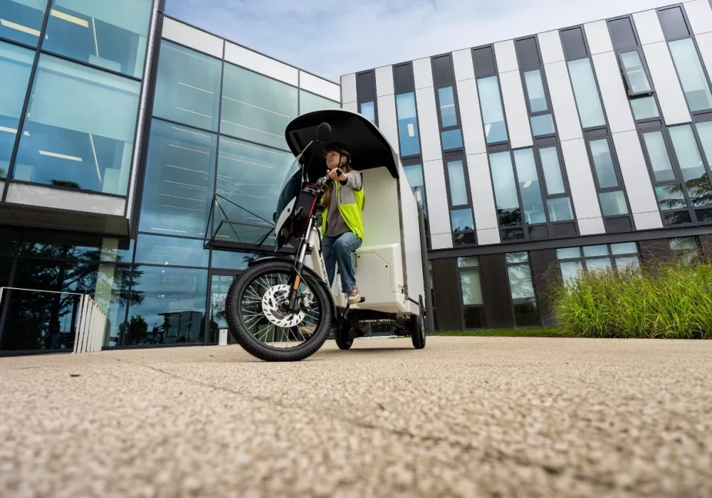 Vélo cargo Kleuster ultra maniable