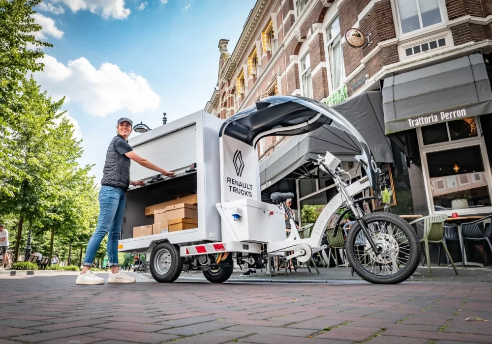 Le vélo cargo pour la livraison de colis en centre-ville