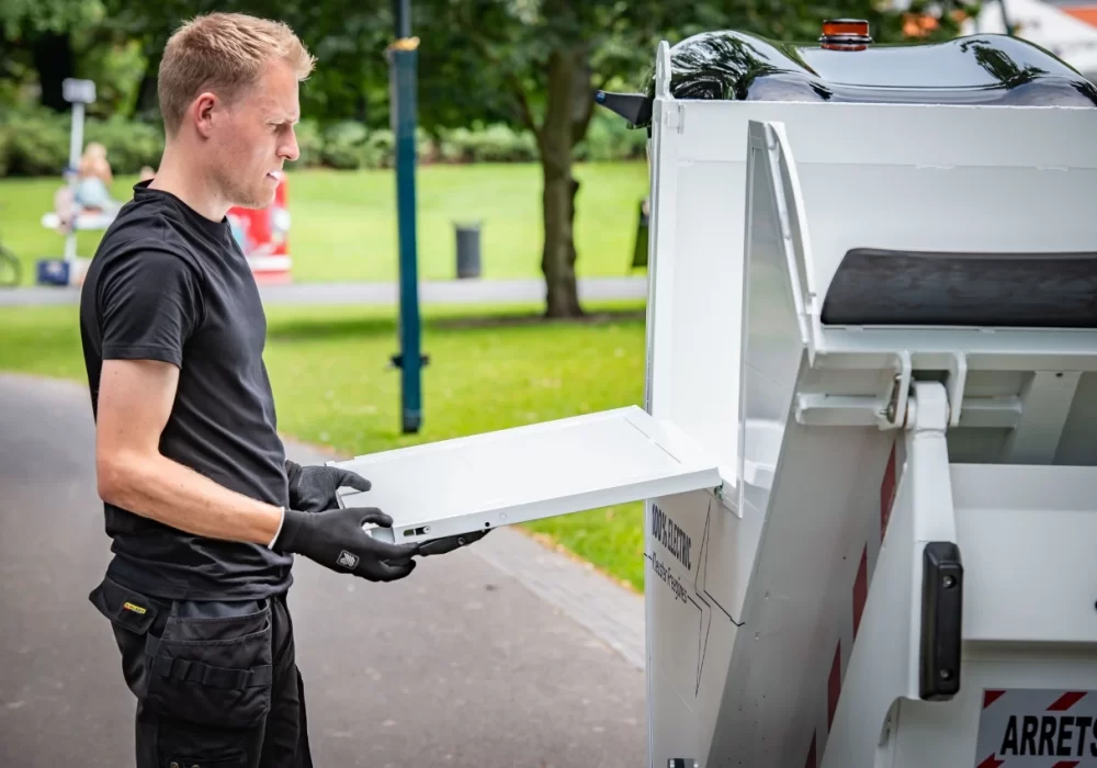 Vélo cargo professionnel pour la collecte de déchets