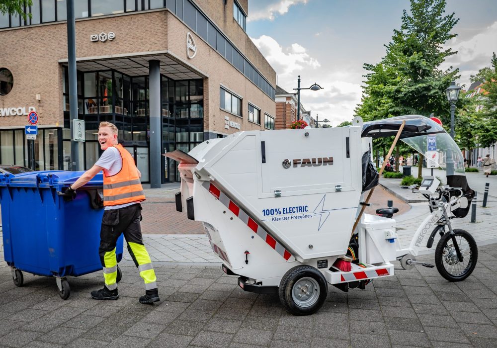 Vélo cargo professionnel pour la collecte de déchets